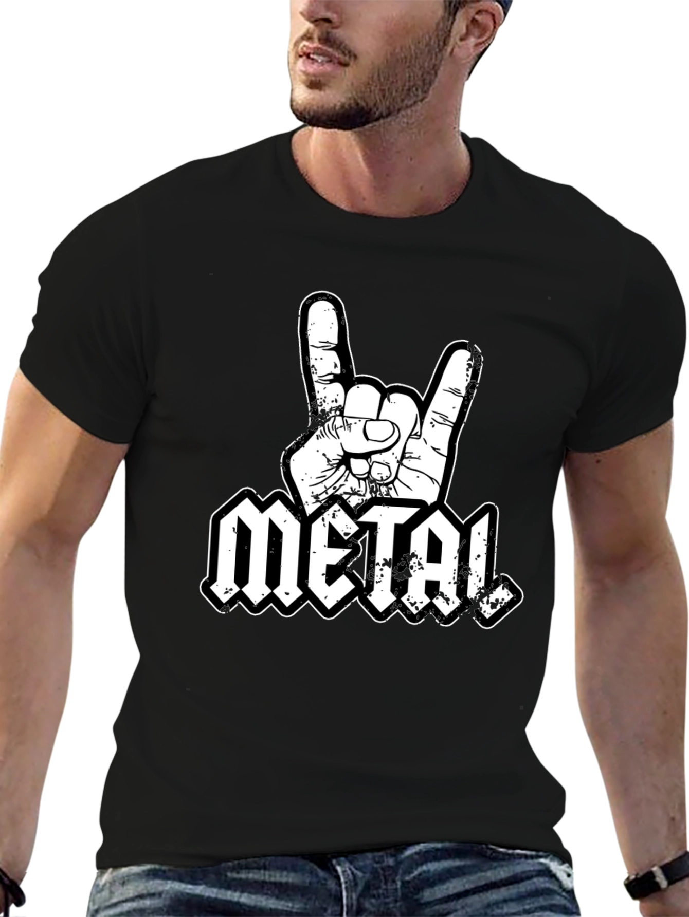 Metal Hand T-Shirt - Rock On!