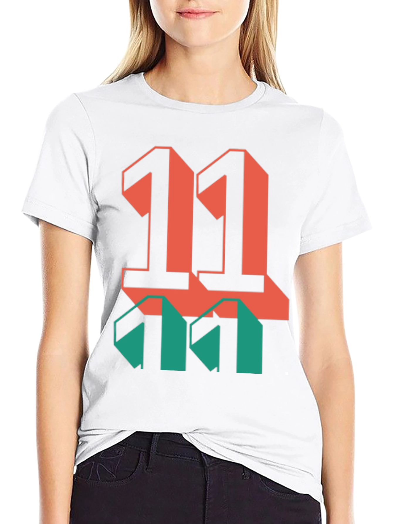 Bold Graphic T-Shirt: Retro 11 Design