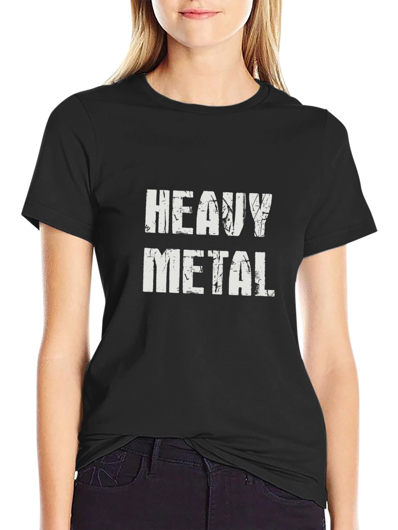 Heavy Metal Distressed Graphic T-Shirt