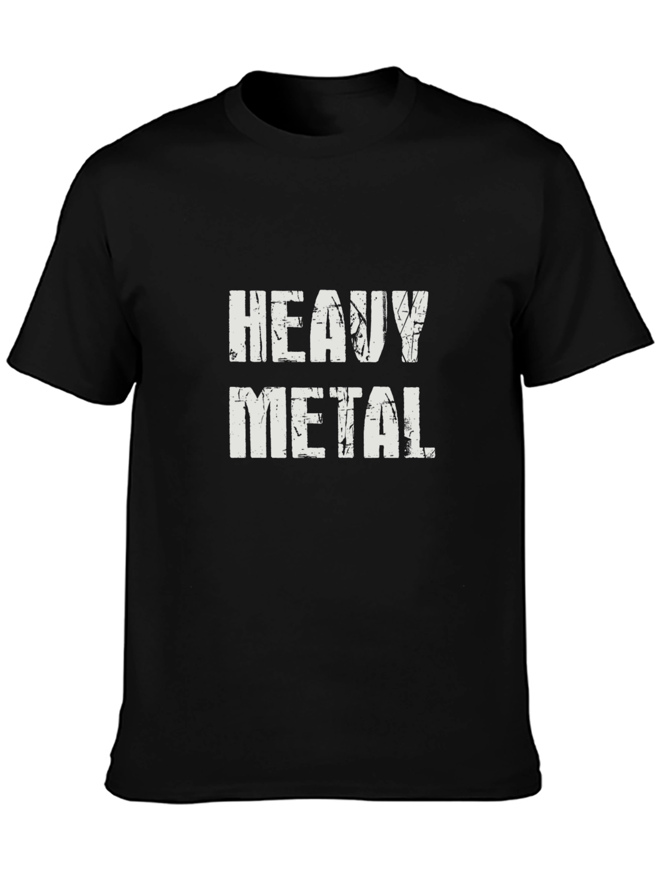 Heavy Metal Distressed Graphic T-Shirt