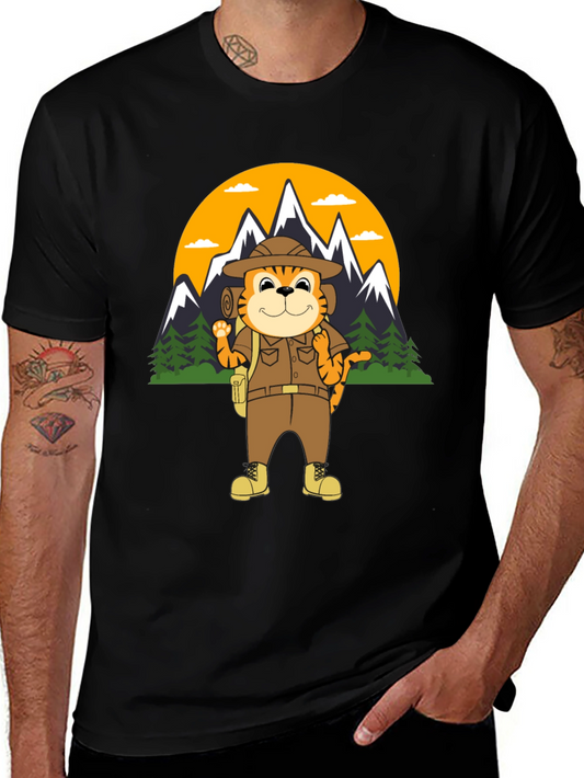 Tiger Explorer T-Shirt | Hiking Adventure Tee