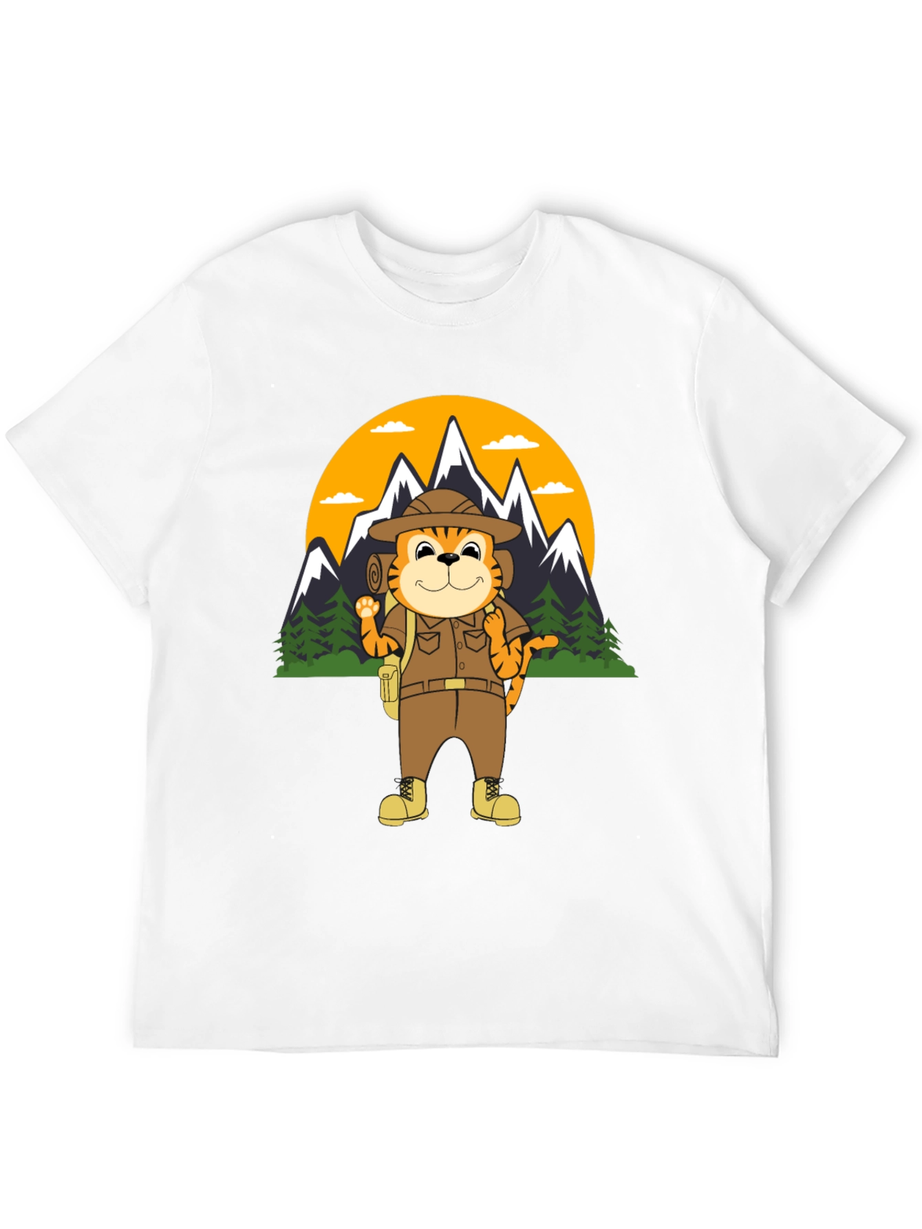 Tiger Explorer T-Shirt | Hiking Adventure Tee