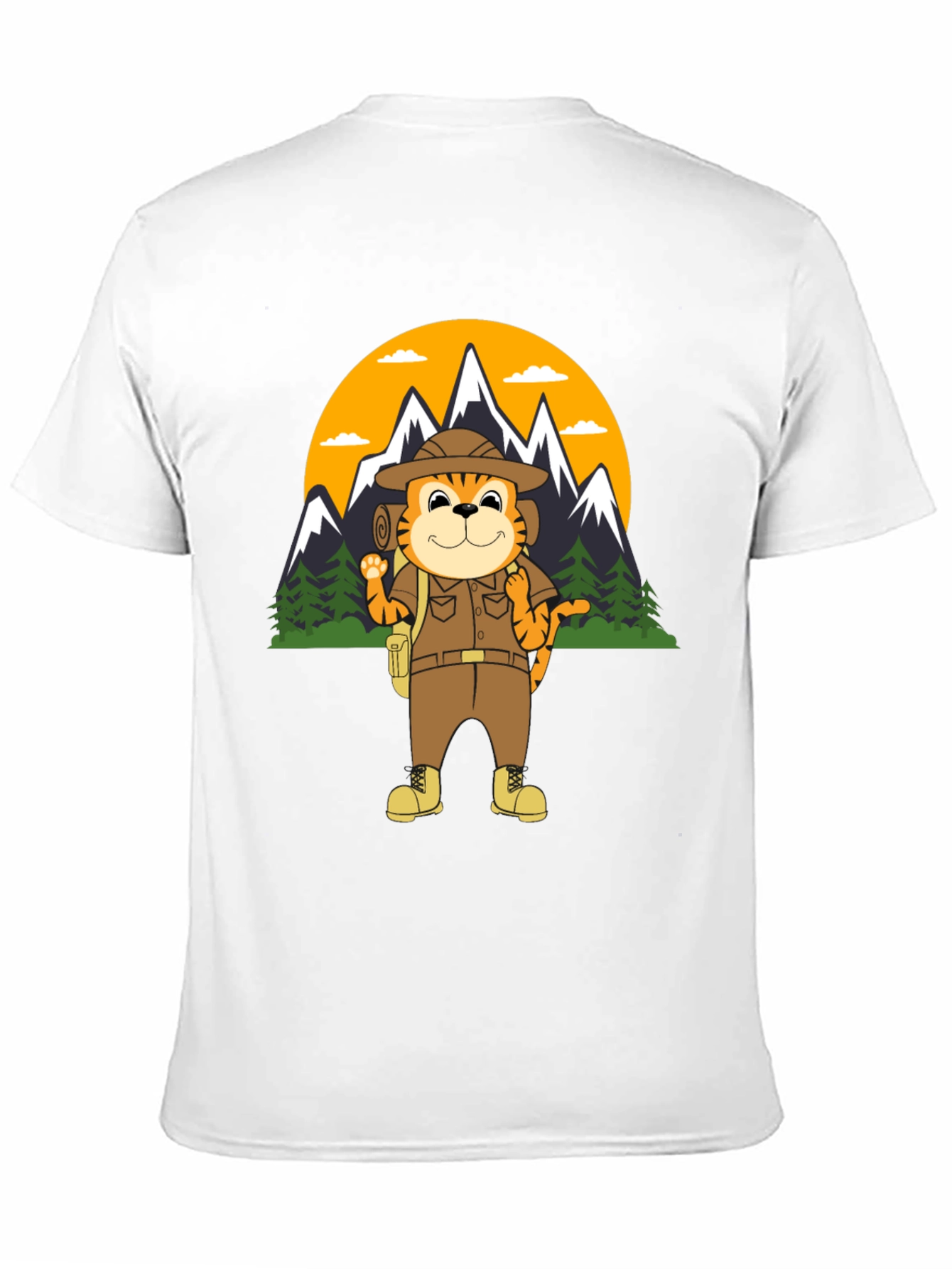 Tiger Explorer T-Shirt | Hiking Adventure Tee