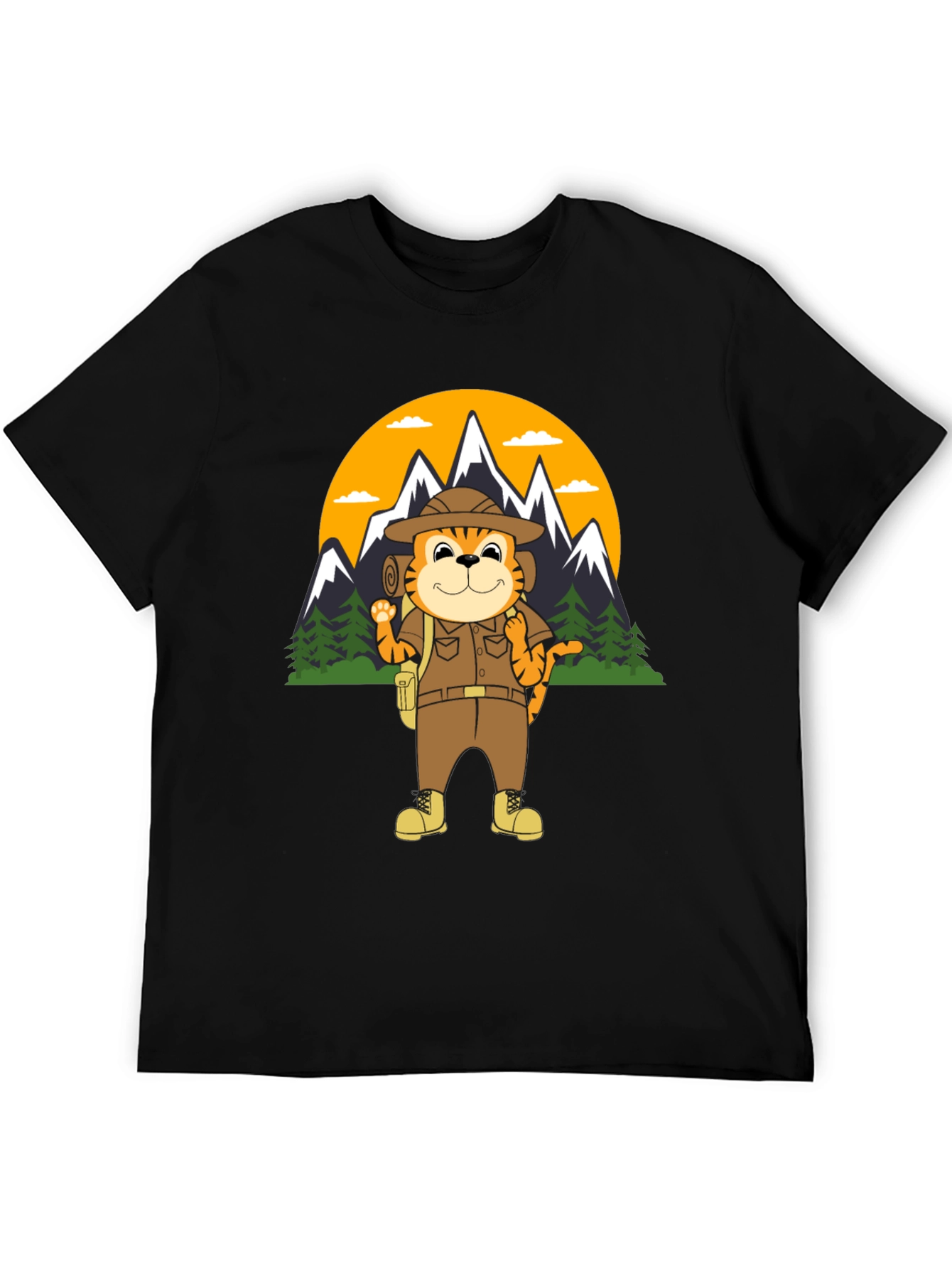 Tiger Explorer T-Shirt | Hiking Adventure Tee