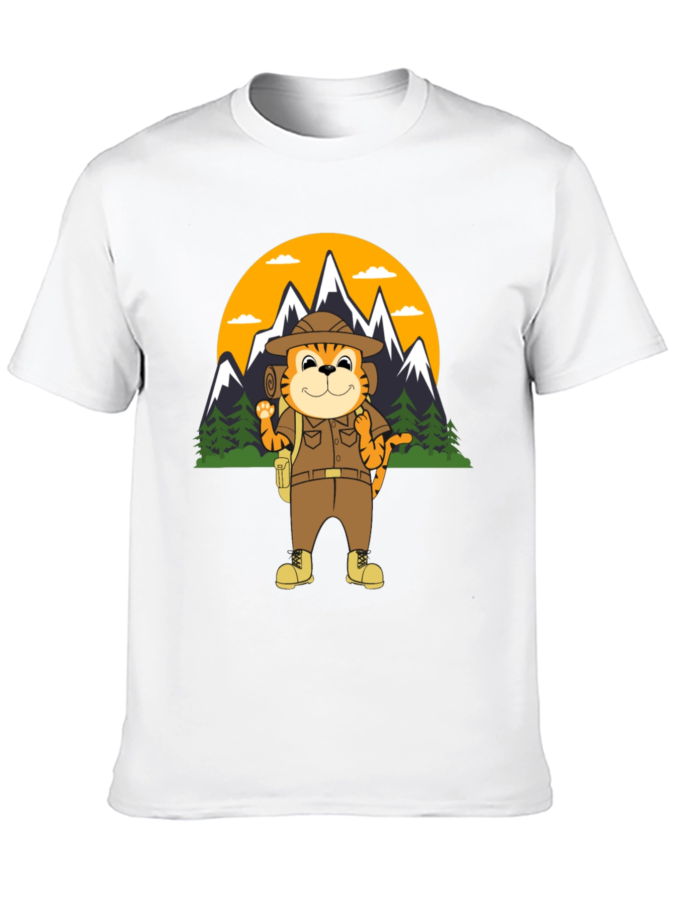 Tiger Explorer T-Shirt | Hiking Adventure Tee