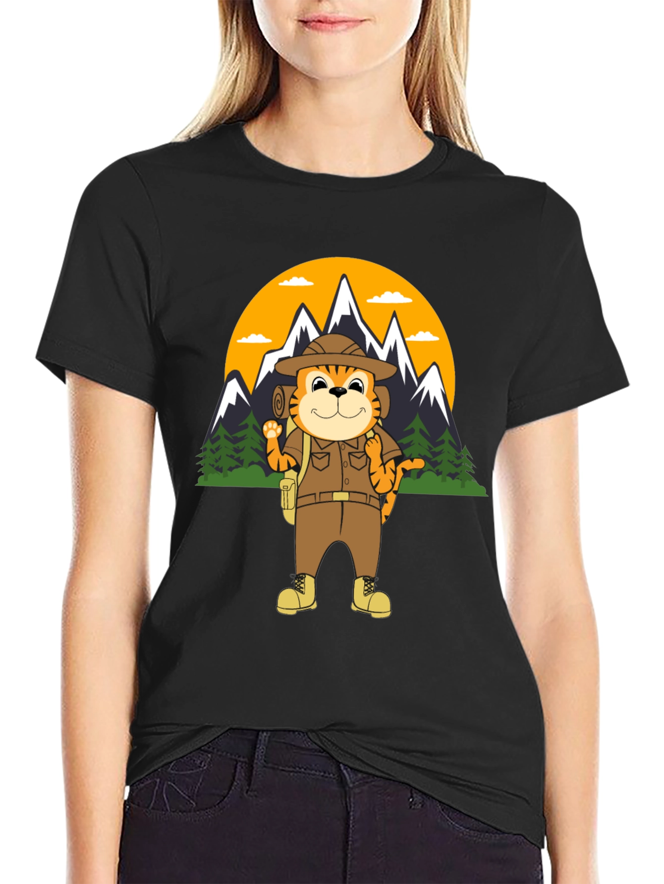 Tiger Explorer T-Shirt | Hiking Adventure Tee