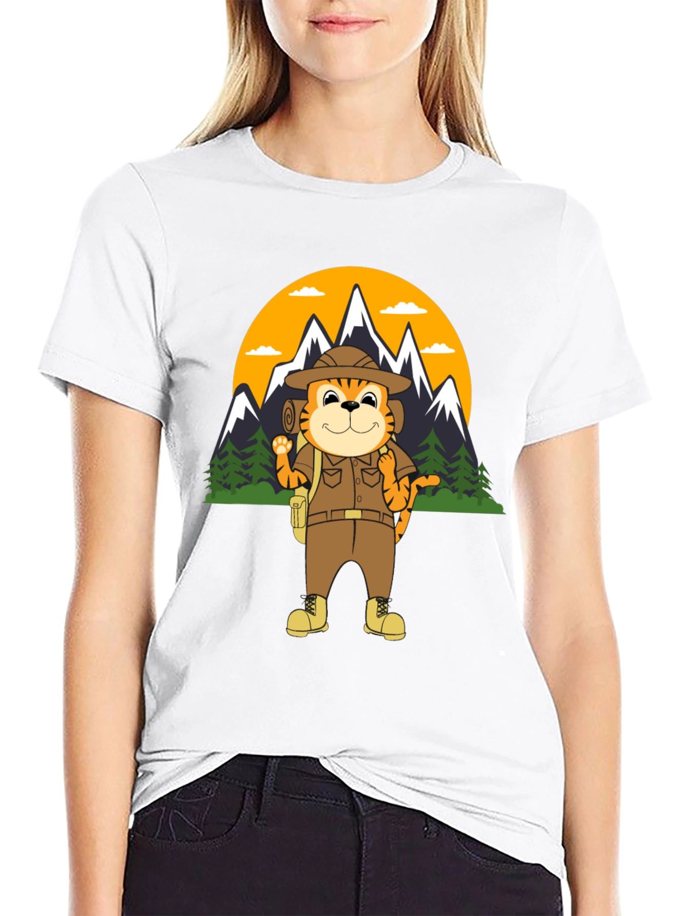 Tiger Explorer T-Shirt | Hiking Adventure Tee