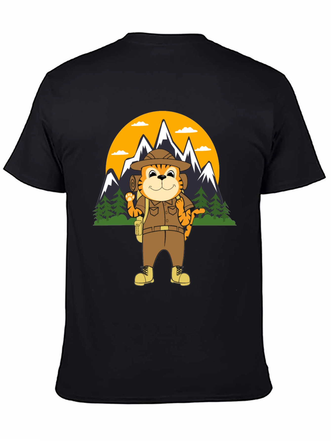 Tiger Explorer T-Shirt | Hiking Adventure Tee