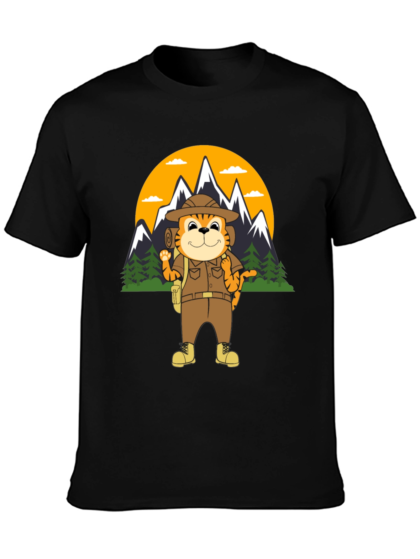 Tiger Explorer T-Shirt | Hiking Adventure Tee