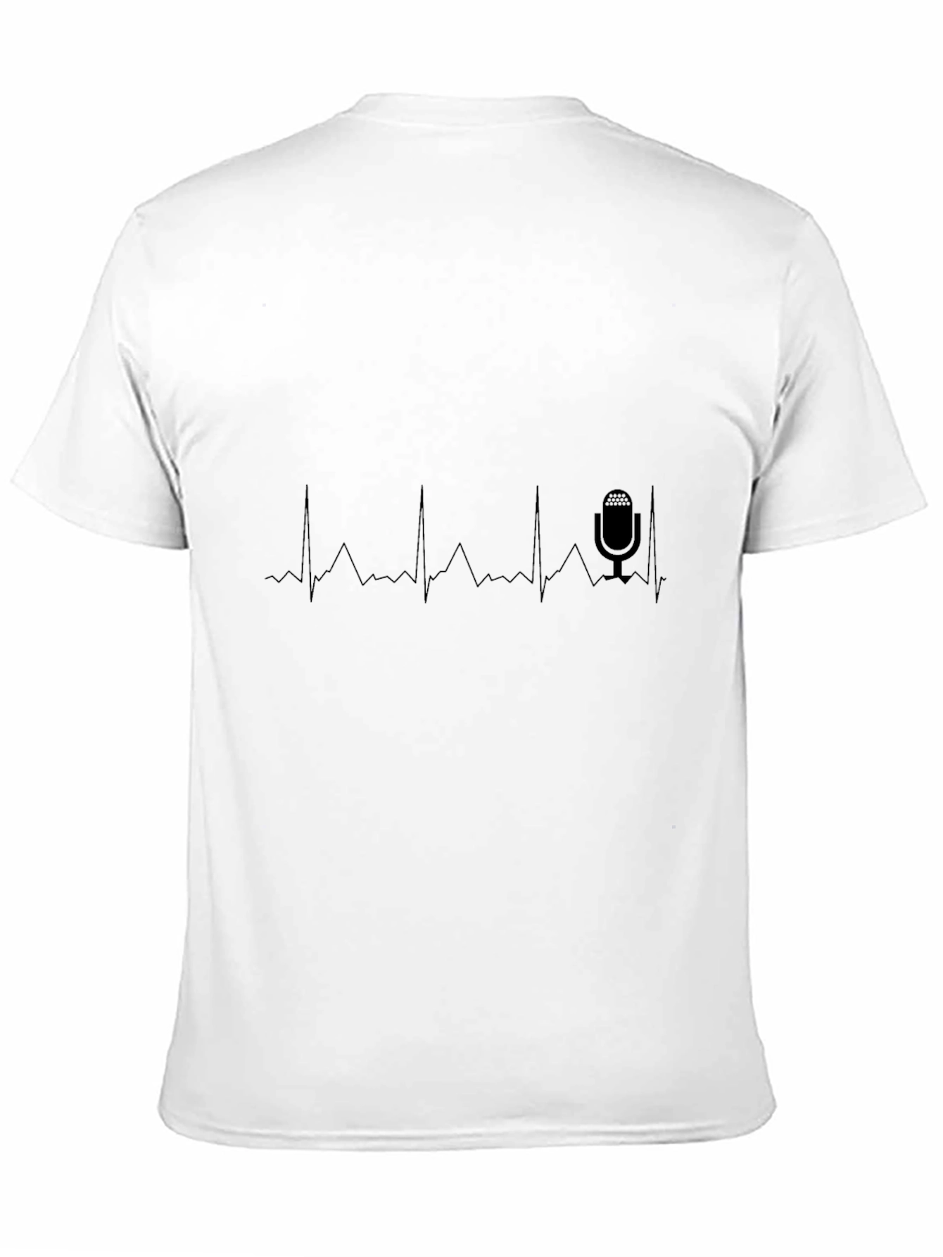 Podcast Heartbeat T-Shirt - Black Crew Neck