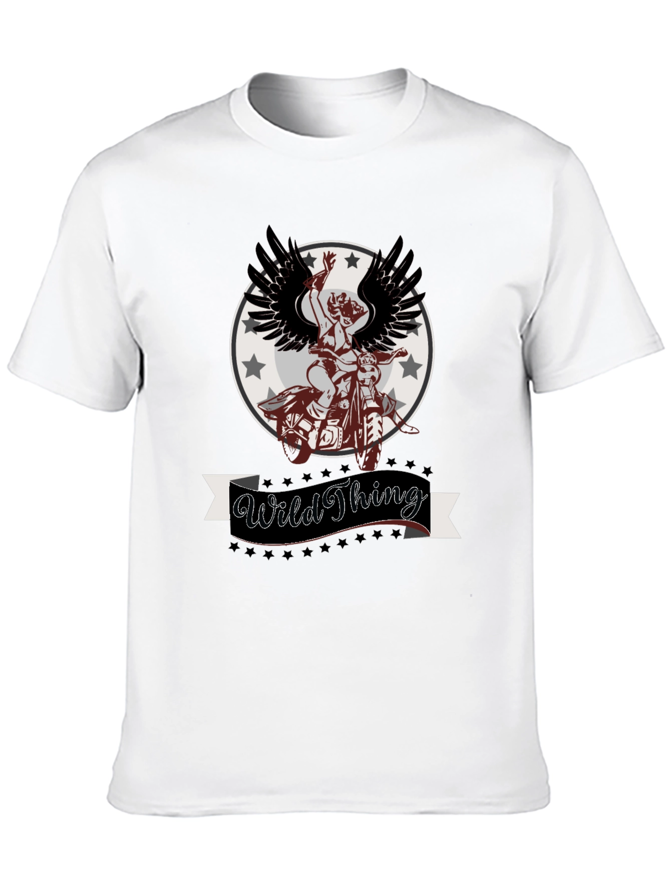 Wild Thing Graphic Tee - Black Cotton Blend
