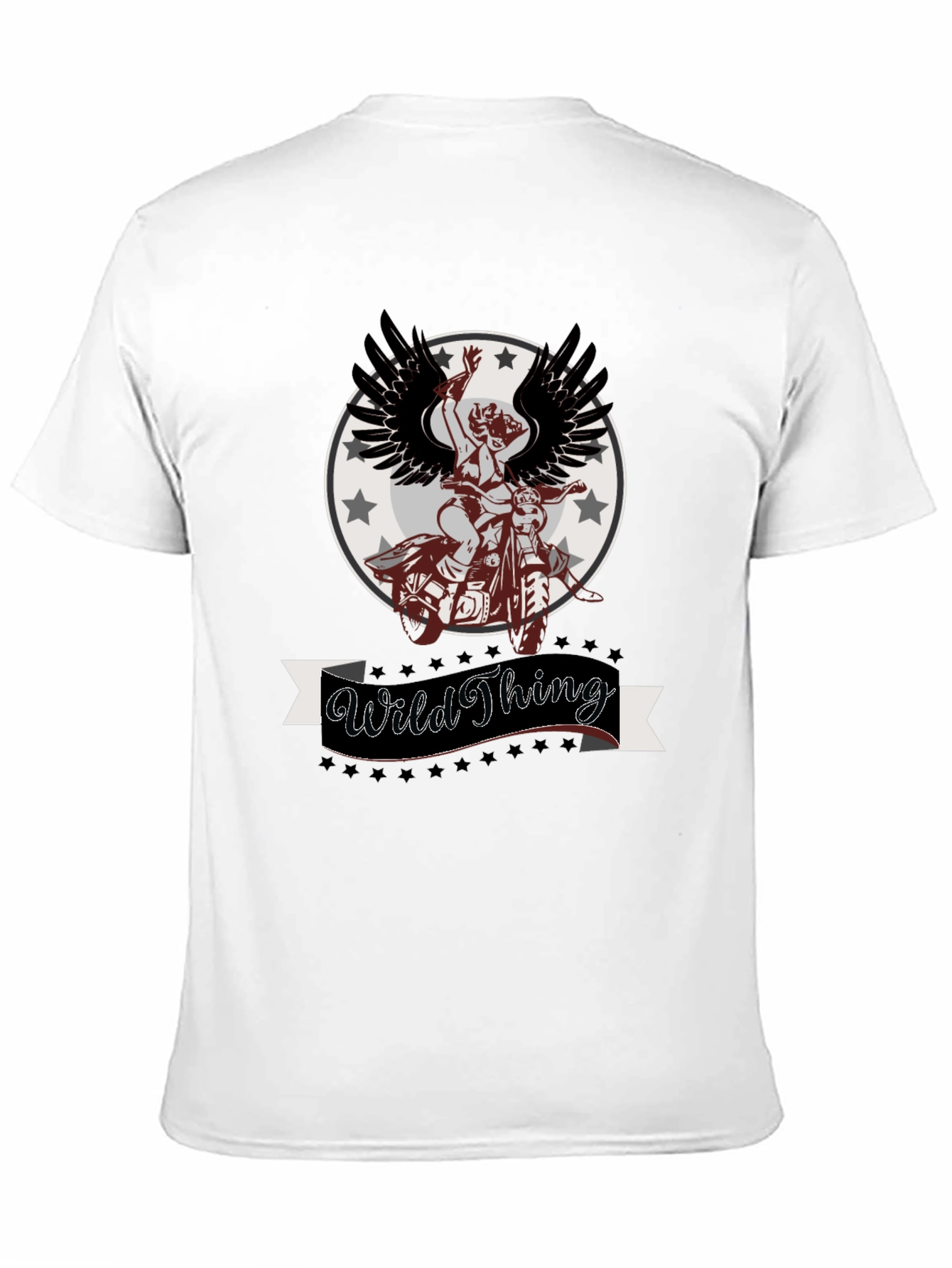 Wild Thing Graphic Tee - Black Cotton Blend