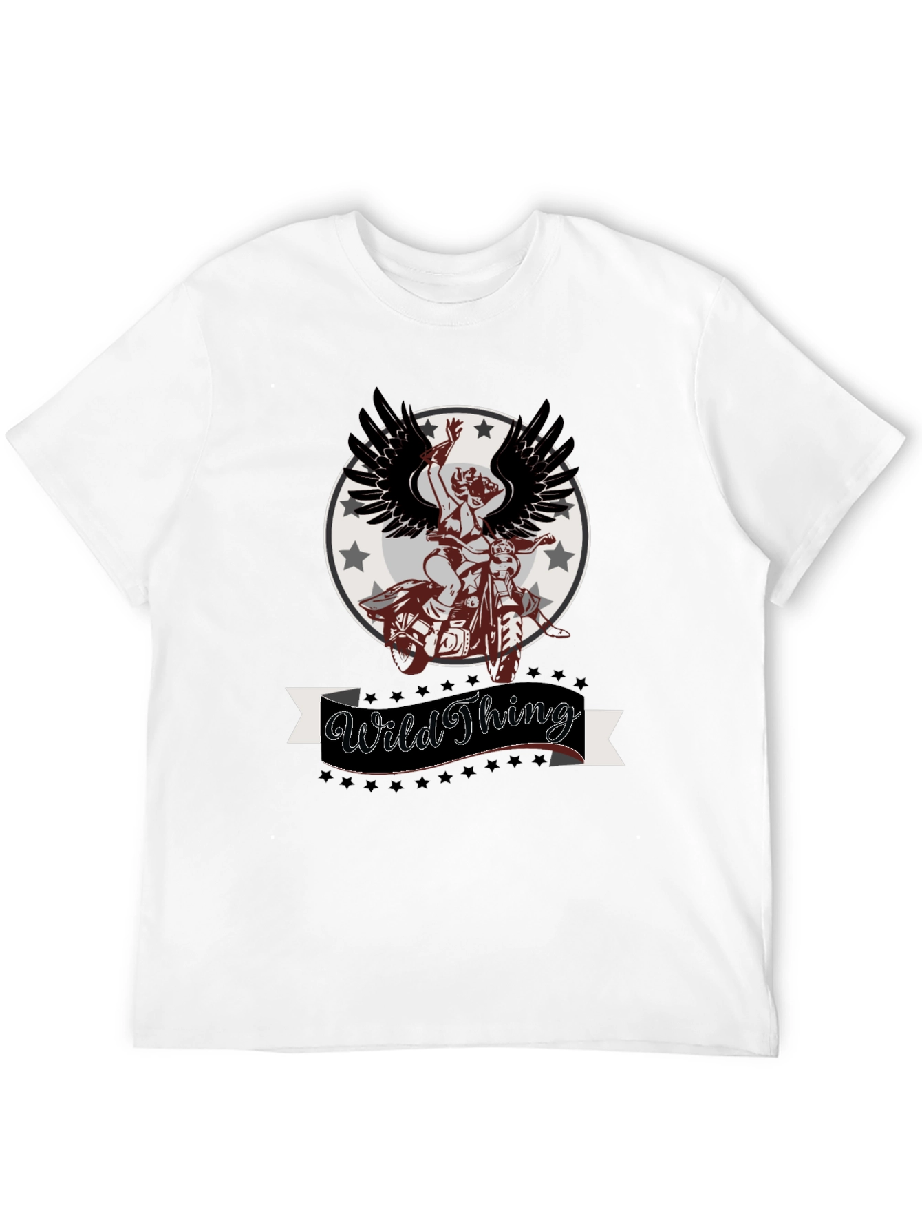 Wild Thing Graphic Tee - Black Cotton Blend