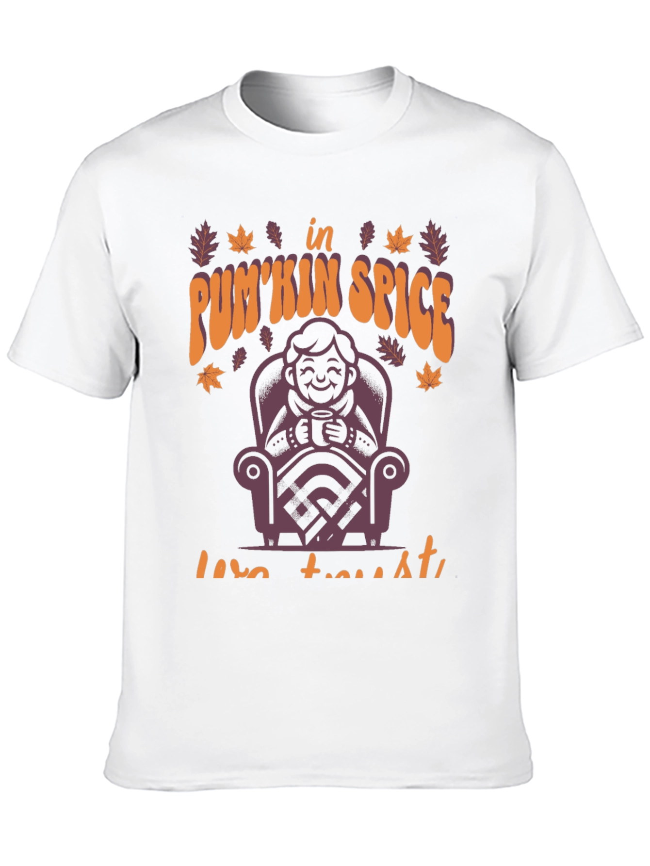 Pumpkin Spice Latte T-Shirt Fall Autumn Design