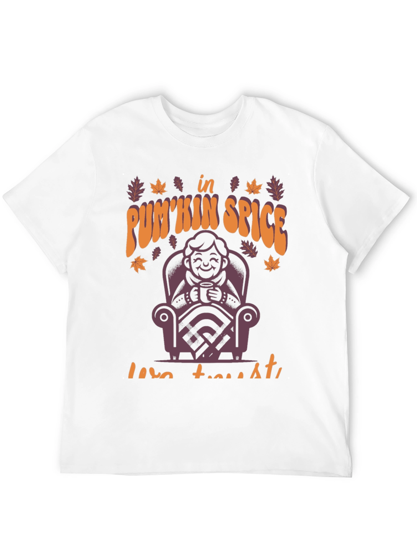 Pumpkin Spice Latte T-Shirt Fall Autumn Design