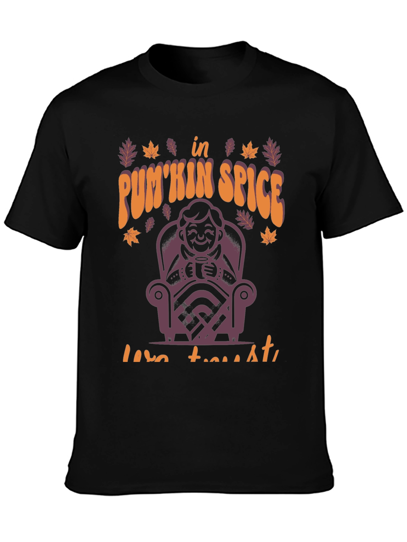 Pumpkin Spice Latte T-Shirt Fall Autumn Design