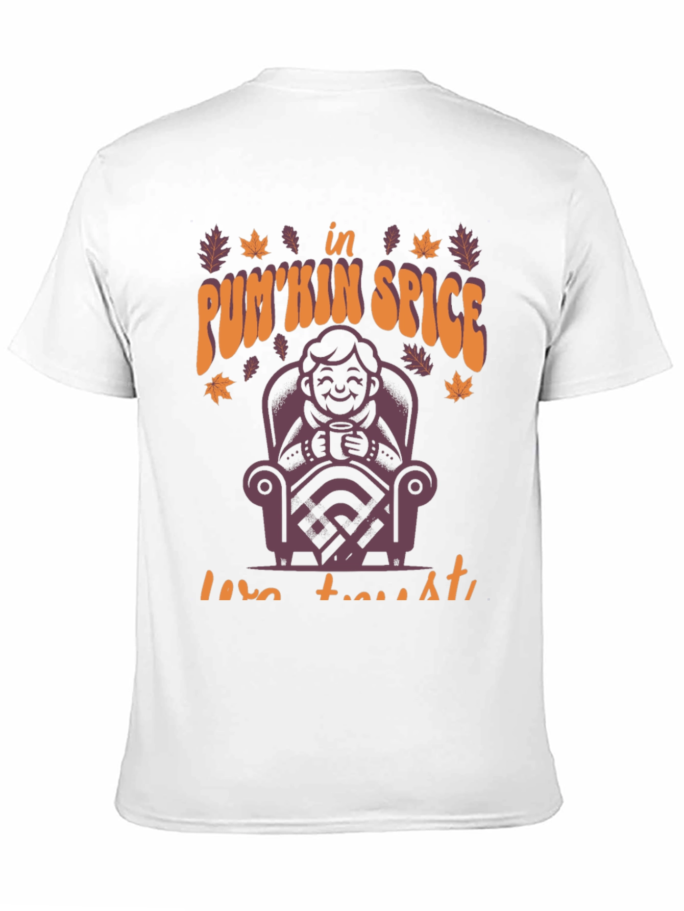 Pumpkin Spice Latte T-Shirt Fall Autumn Design
