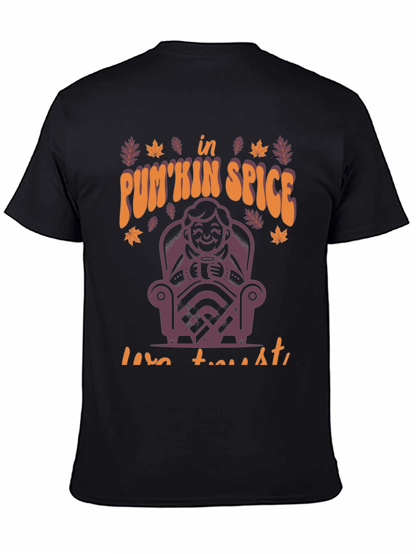 Pumpkin Spice Latte T-Shirt Fall Autumn Design