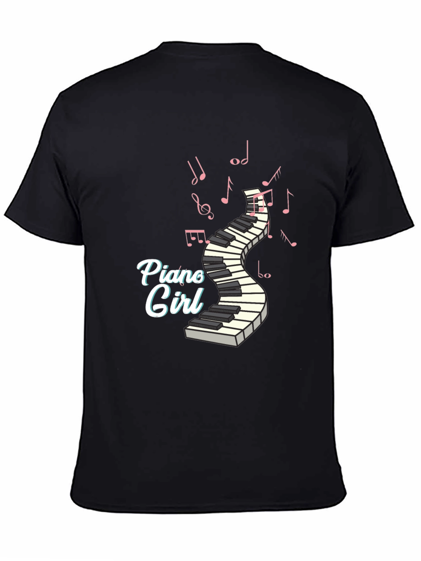 Piano Girl T-Shirt - Music Lover Tee