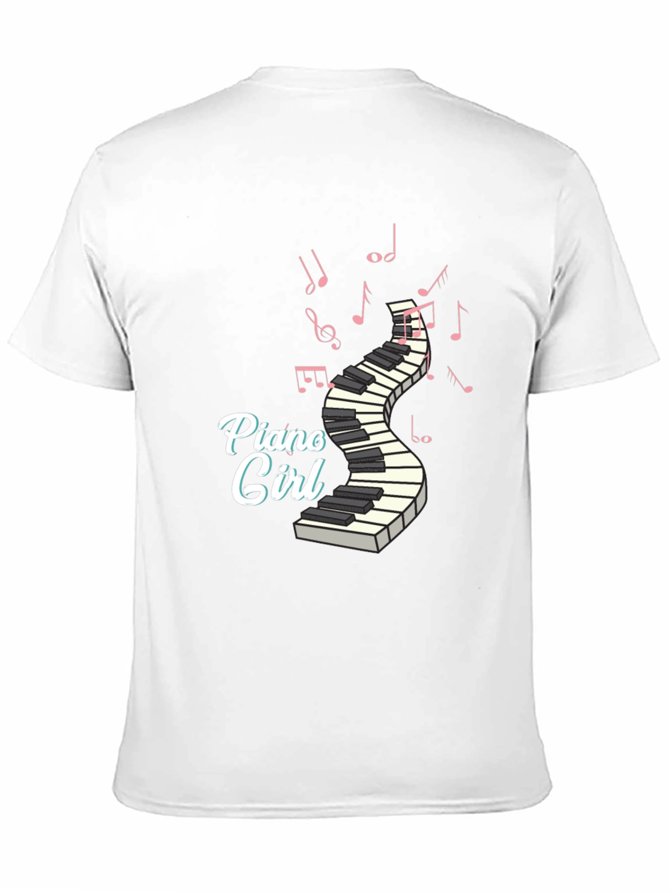 Piano Girl T-Shirt - Music Lover Tee