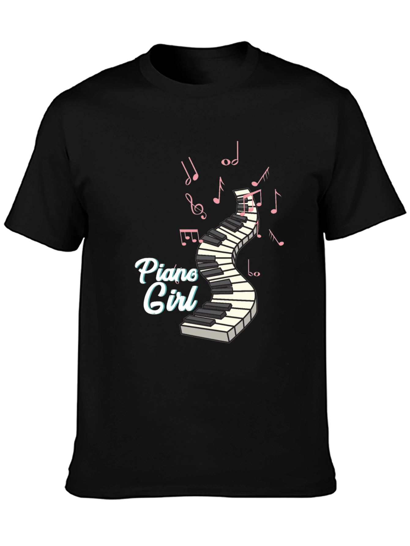 Piano Girl T-Shirt - Music Lover Tee