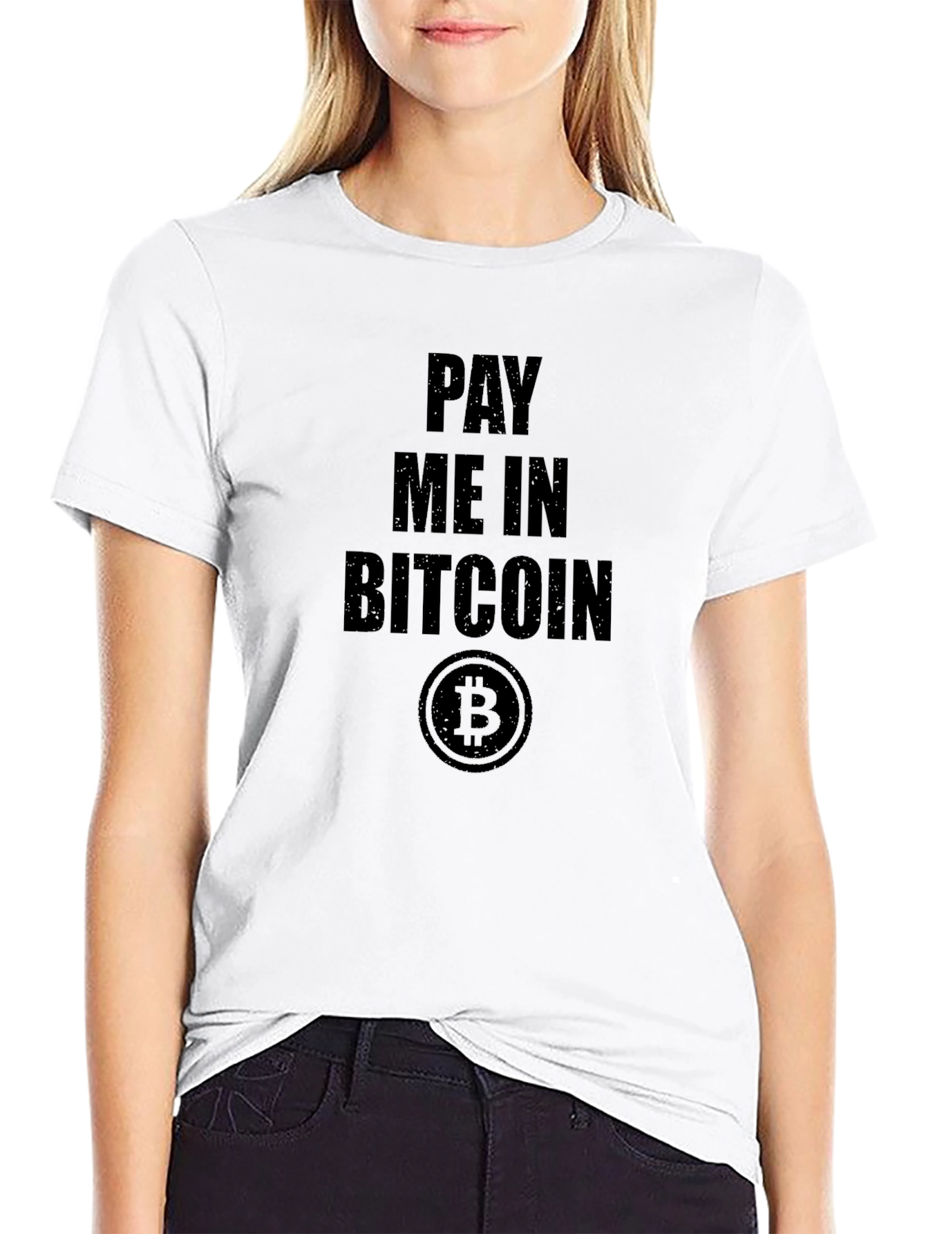 Pay Me in Bitcoin Black Tee