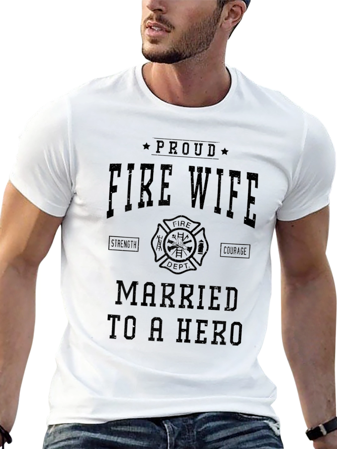Proud Fire Wife Hero Tee