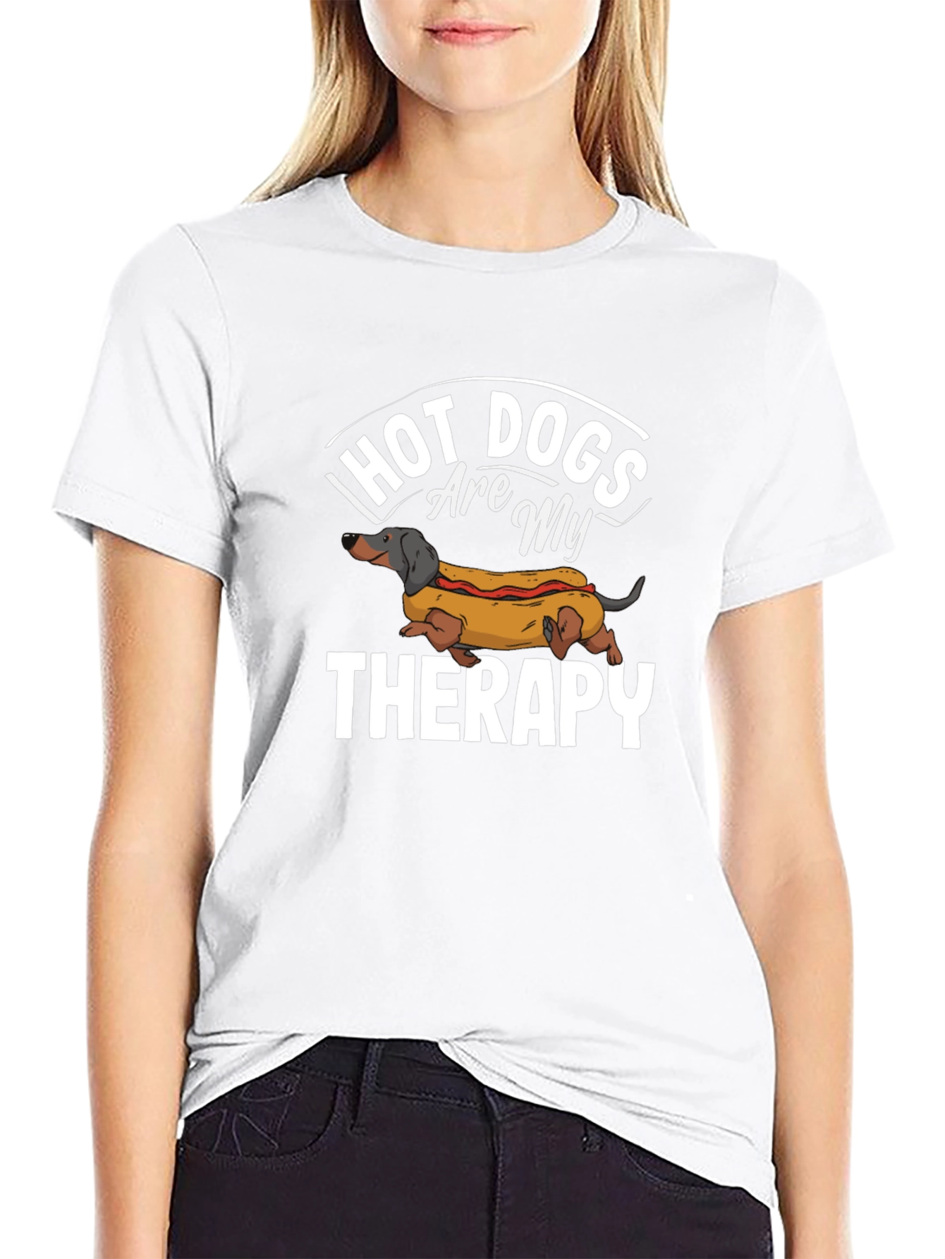 Hot Dogs Therapy T-Shirt - Dachshund Lover