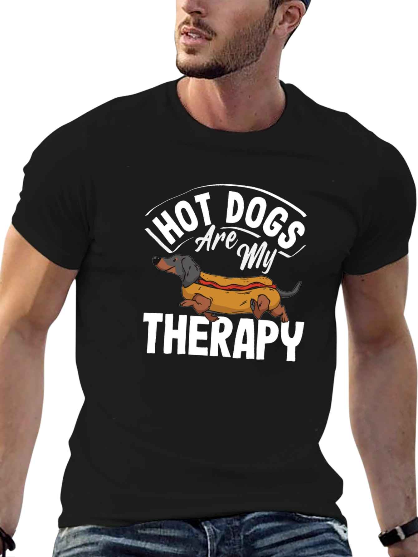 Hot Dogs Therapy T-Shirt - Dachshund Lover