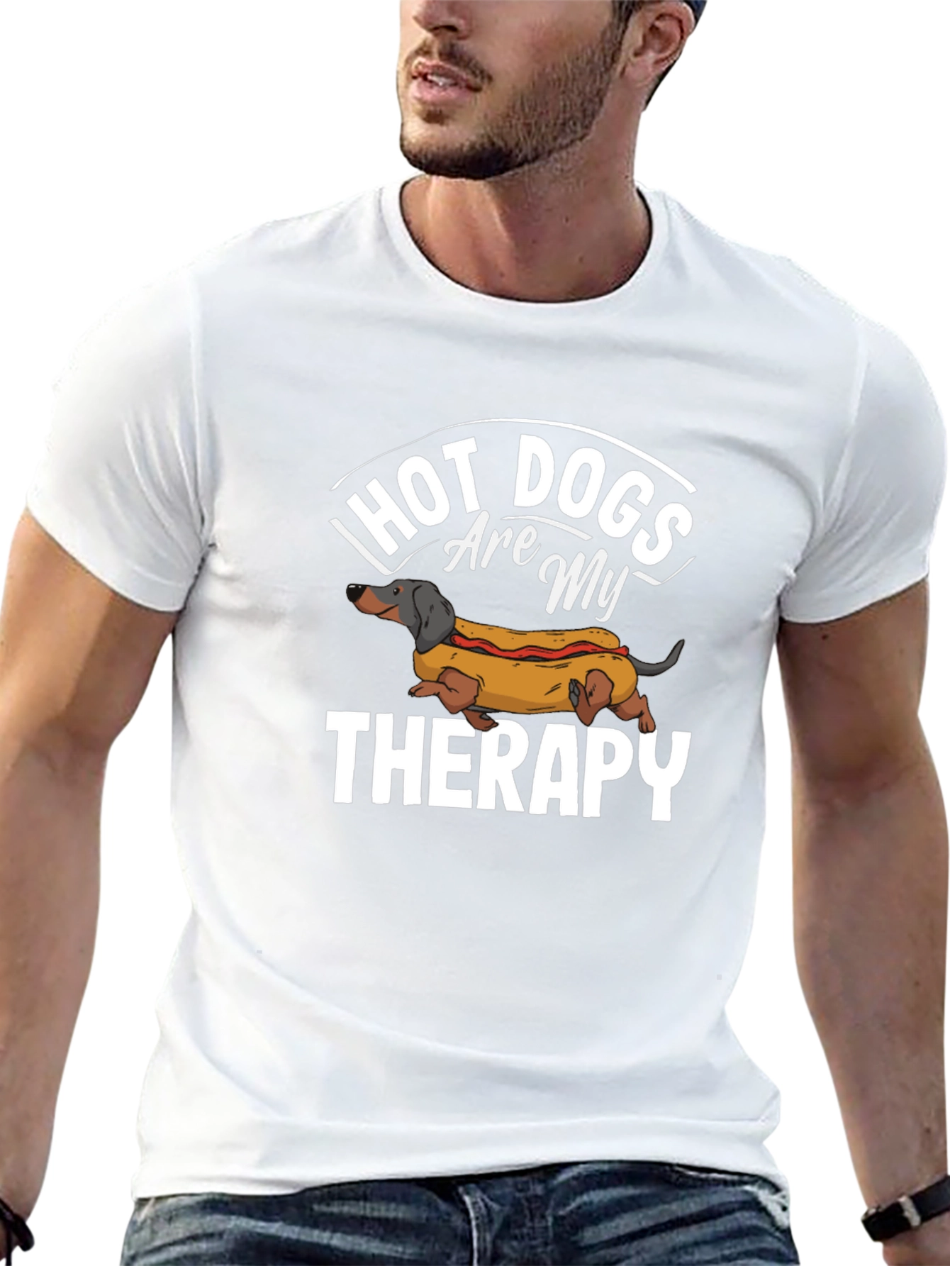 Hot Dogs Therapy T-Shirt - Dachshund Lover