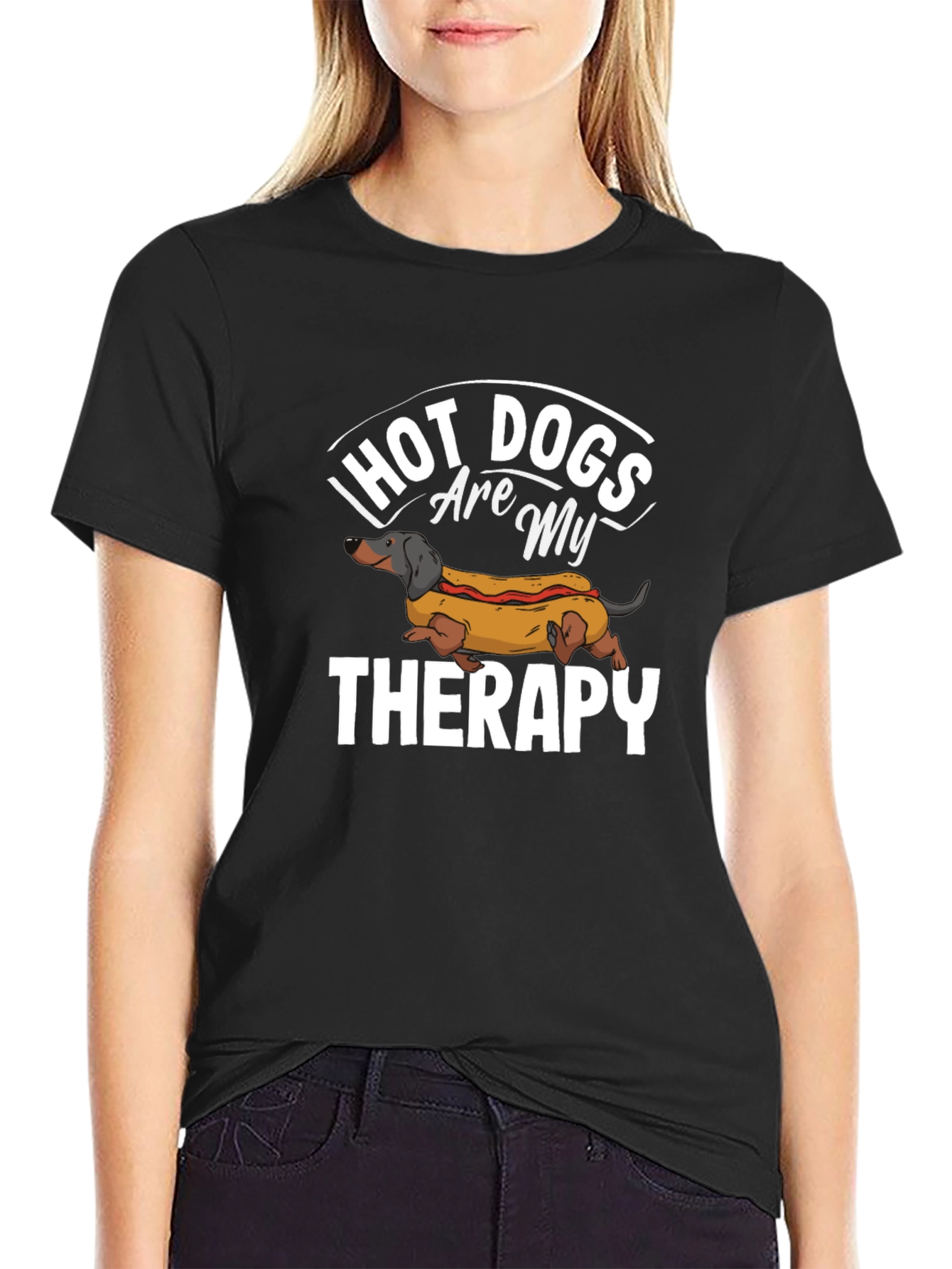 Hot Dogs Therapy T-Shirt - Dachshund Lover