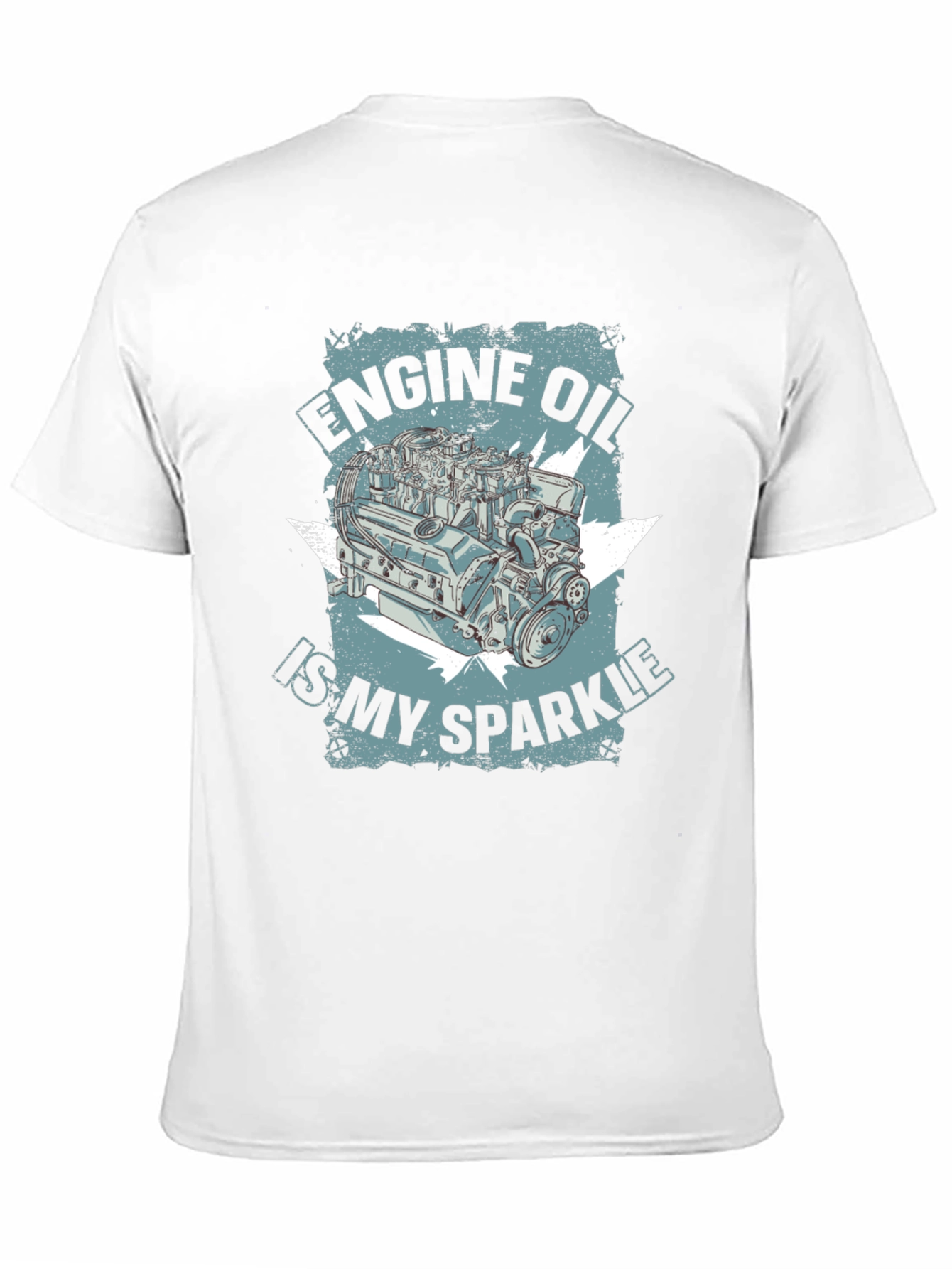 Engine Oil Sparkle Graphic T-Shirt