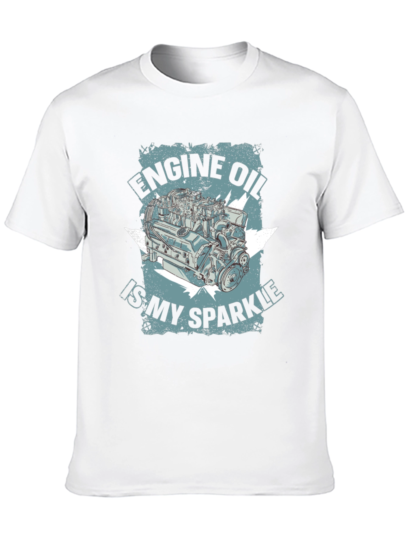 Engine Oil Sparkle Graphic T-Shirt