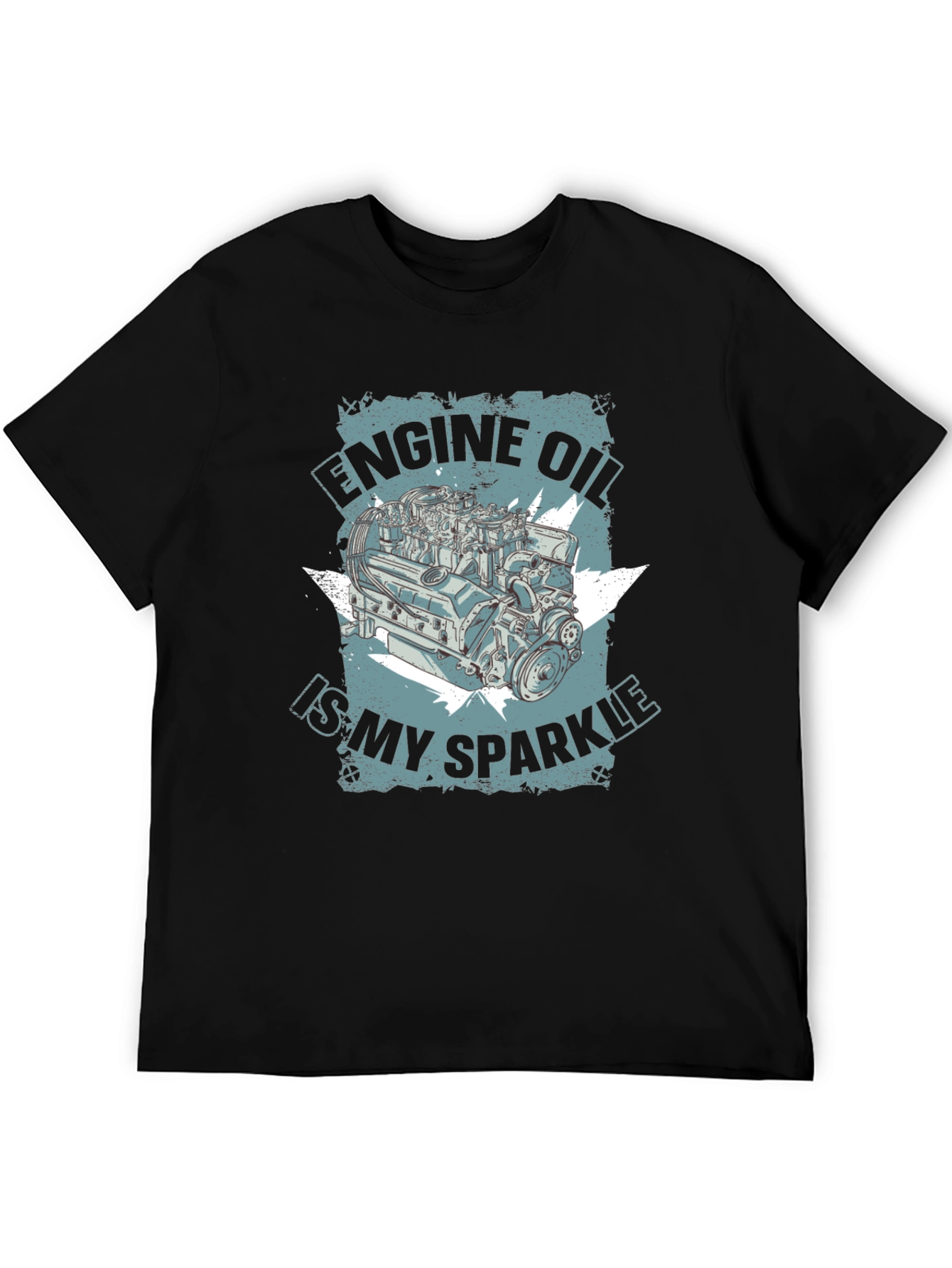 Engine Oil Sparkle Graphic T-Shirt