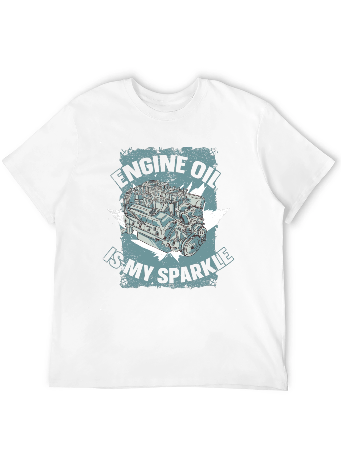 Engine Oil Sparkle Graphic T-Shirt