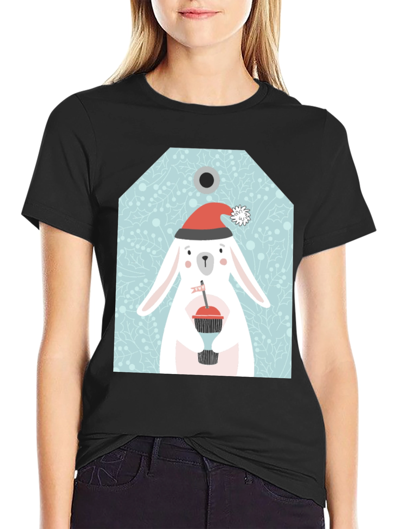 Festive Rabbit Graphic Tee