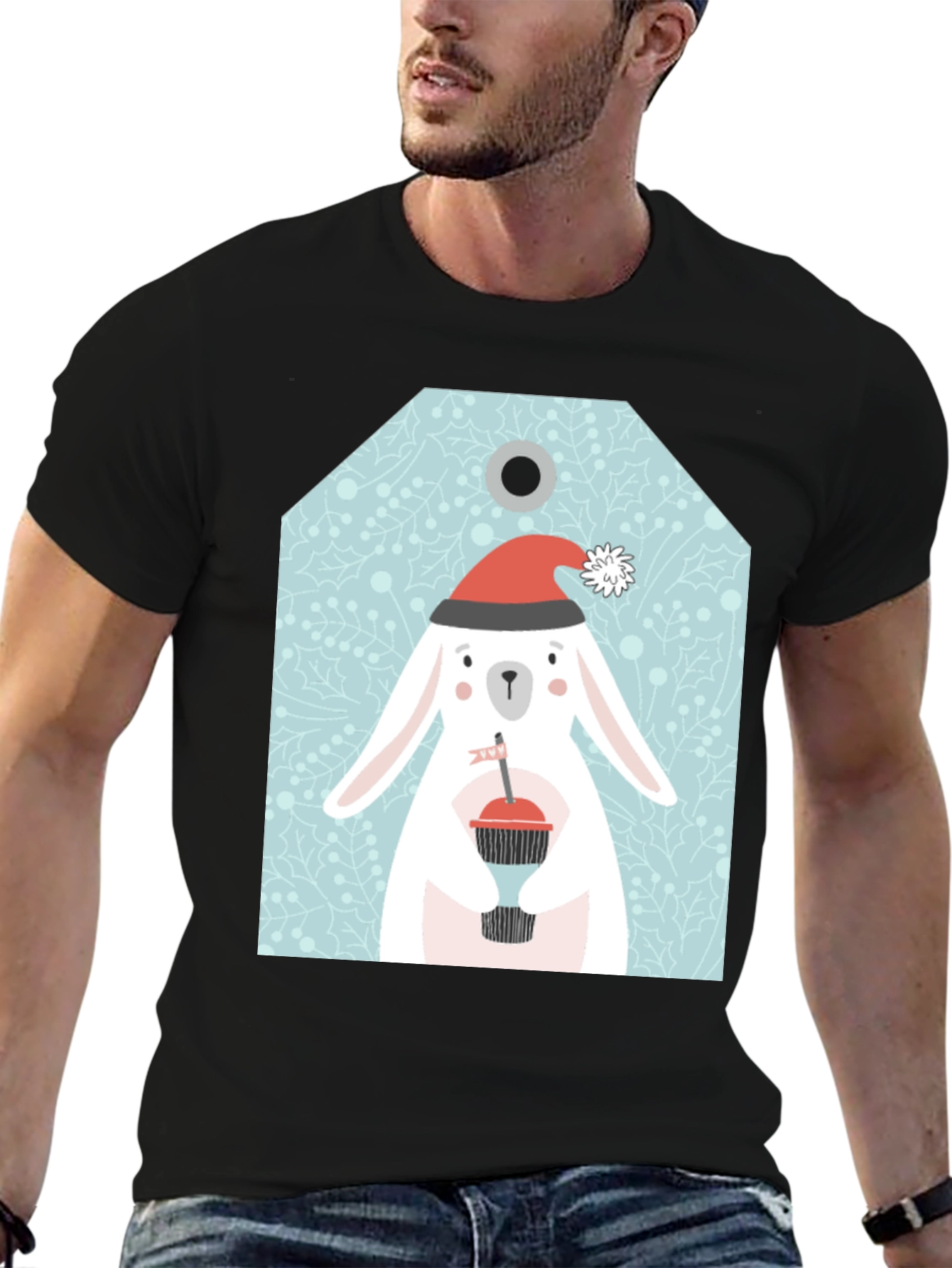 Festive Rabbit Graphic Tee
