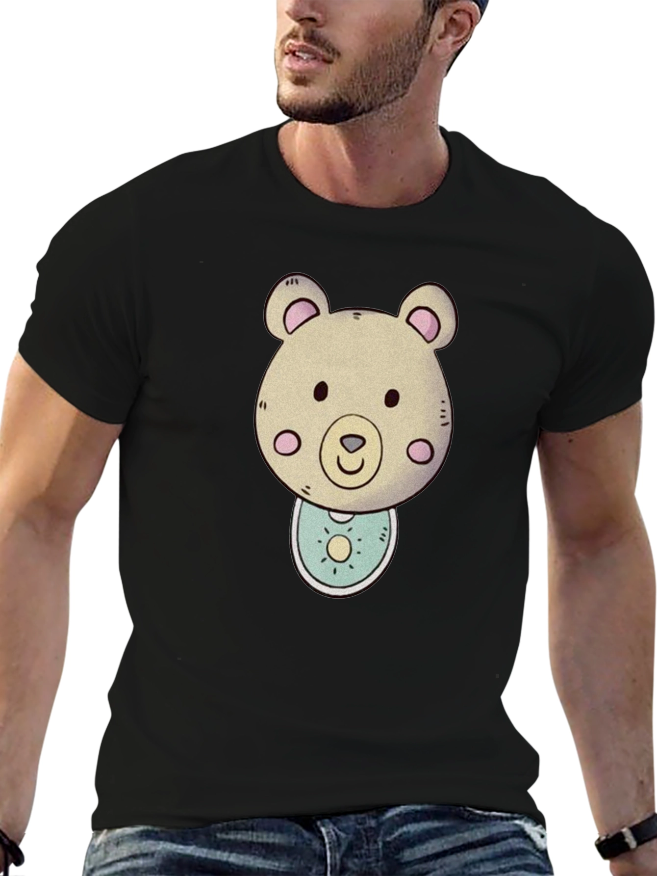 Bear Graphic Tee - Cute Cartoon Animal Shirt
