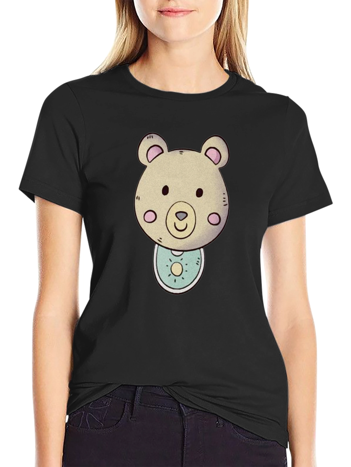 Bear Graphic Tee - Cute Cartoon Animal Shirt
