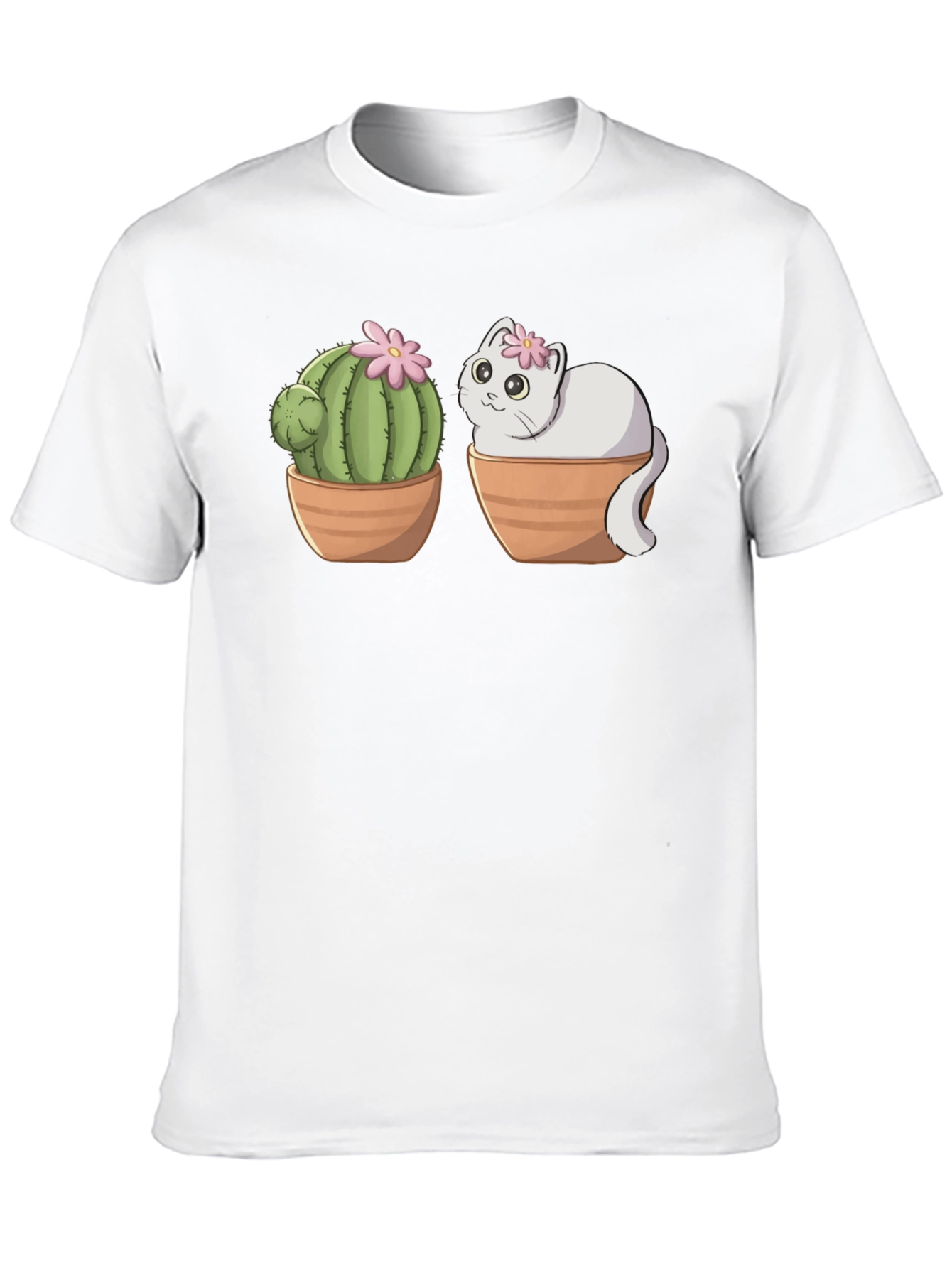Cactus Cat T-Shirt - Cute & Unique Design