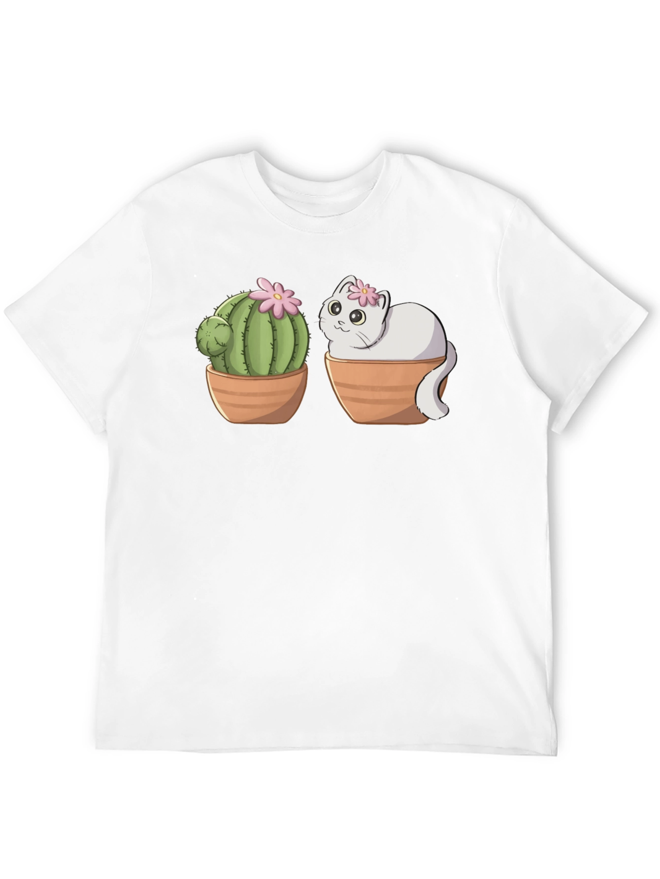 Cactus Cat T-Shirt - Cute & Unique Design
