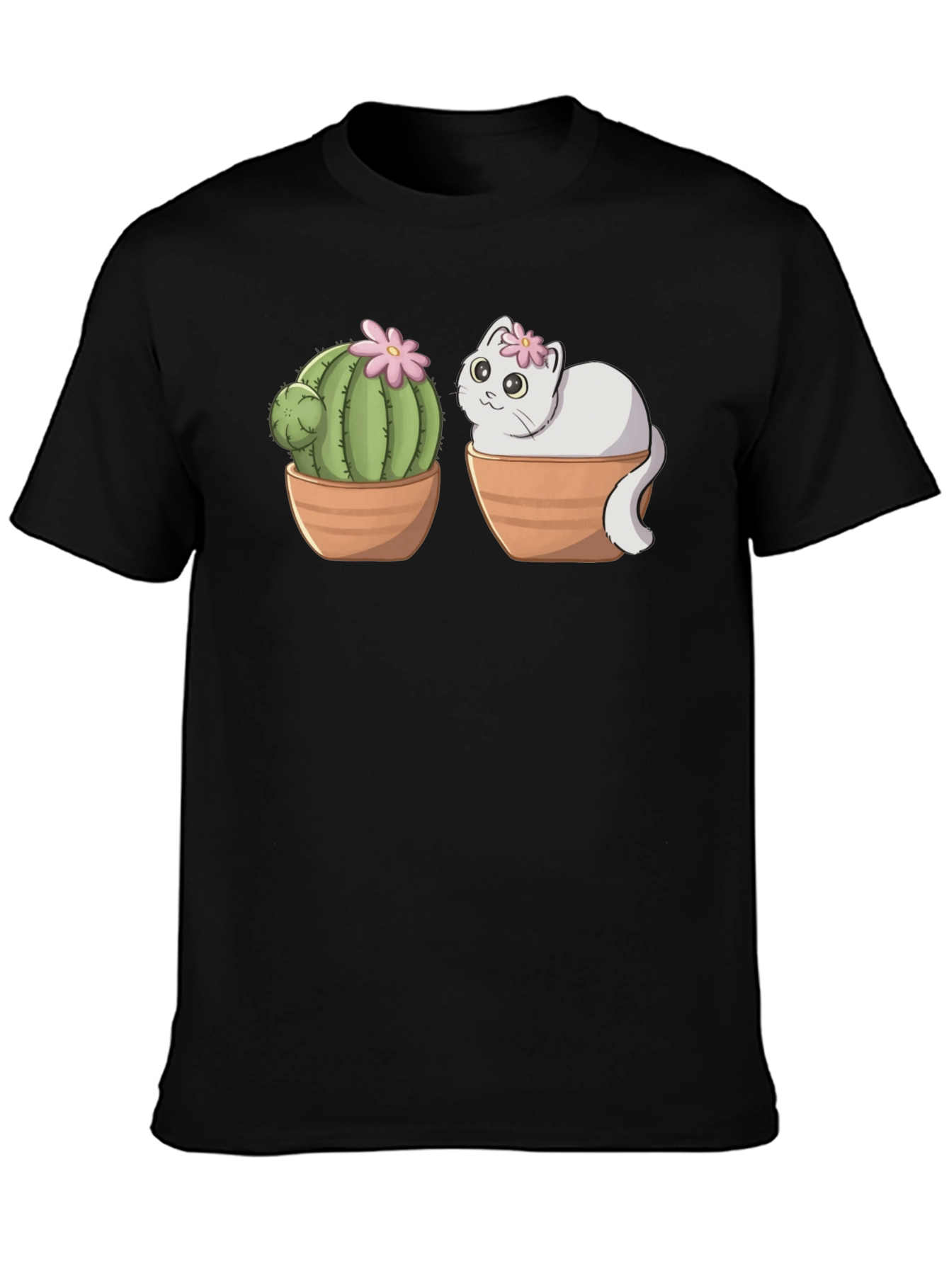 Cactus Cat T-Shirt - Cute & Unique Design