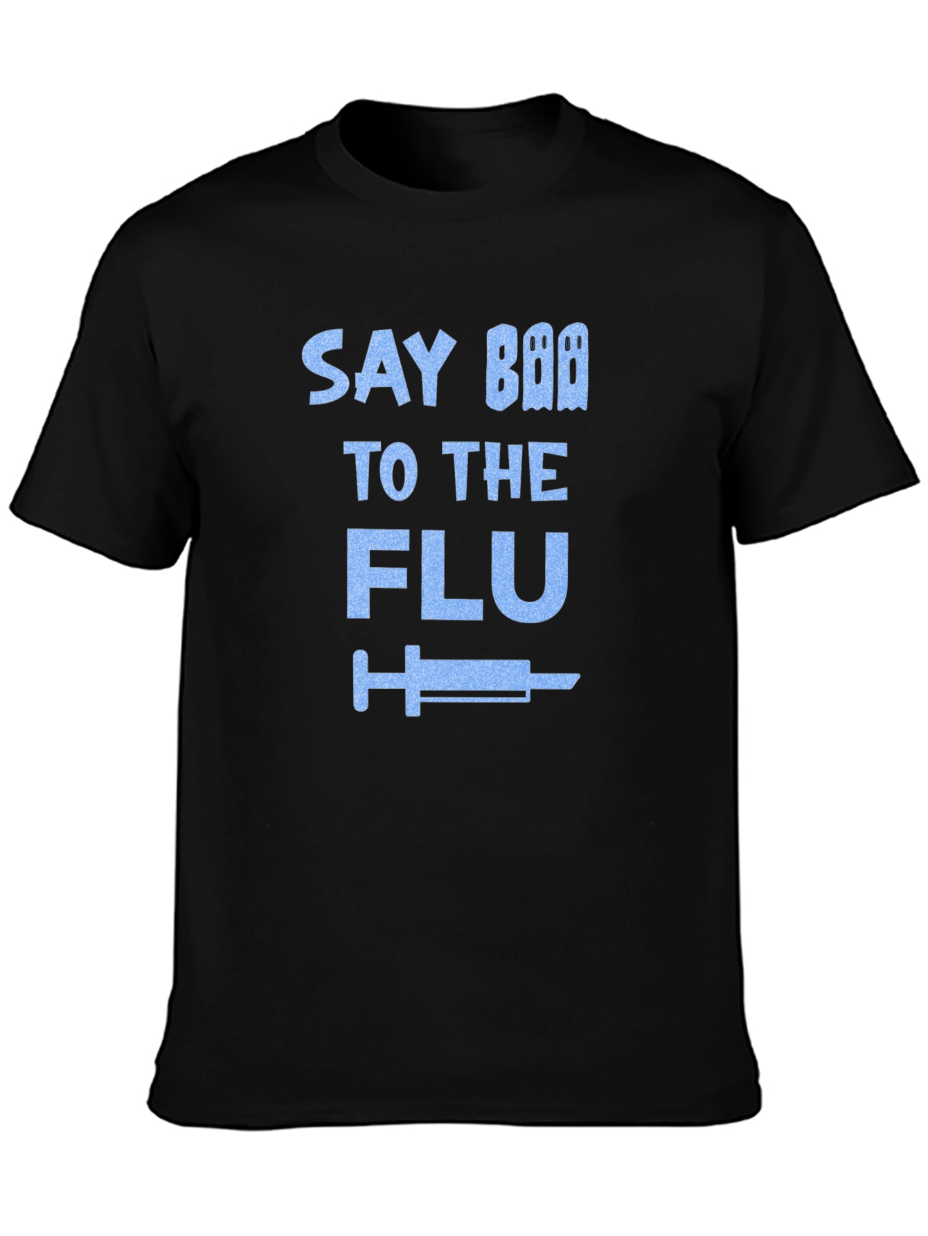 Say Boo To The Flu Black T-Shirt