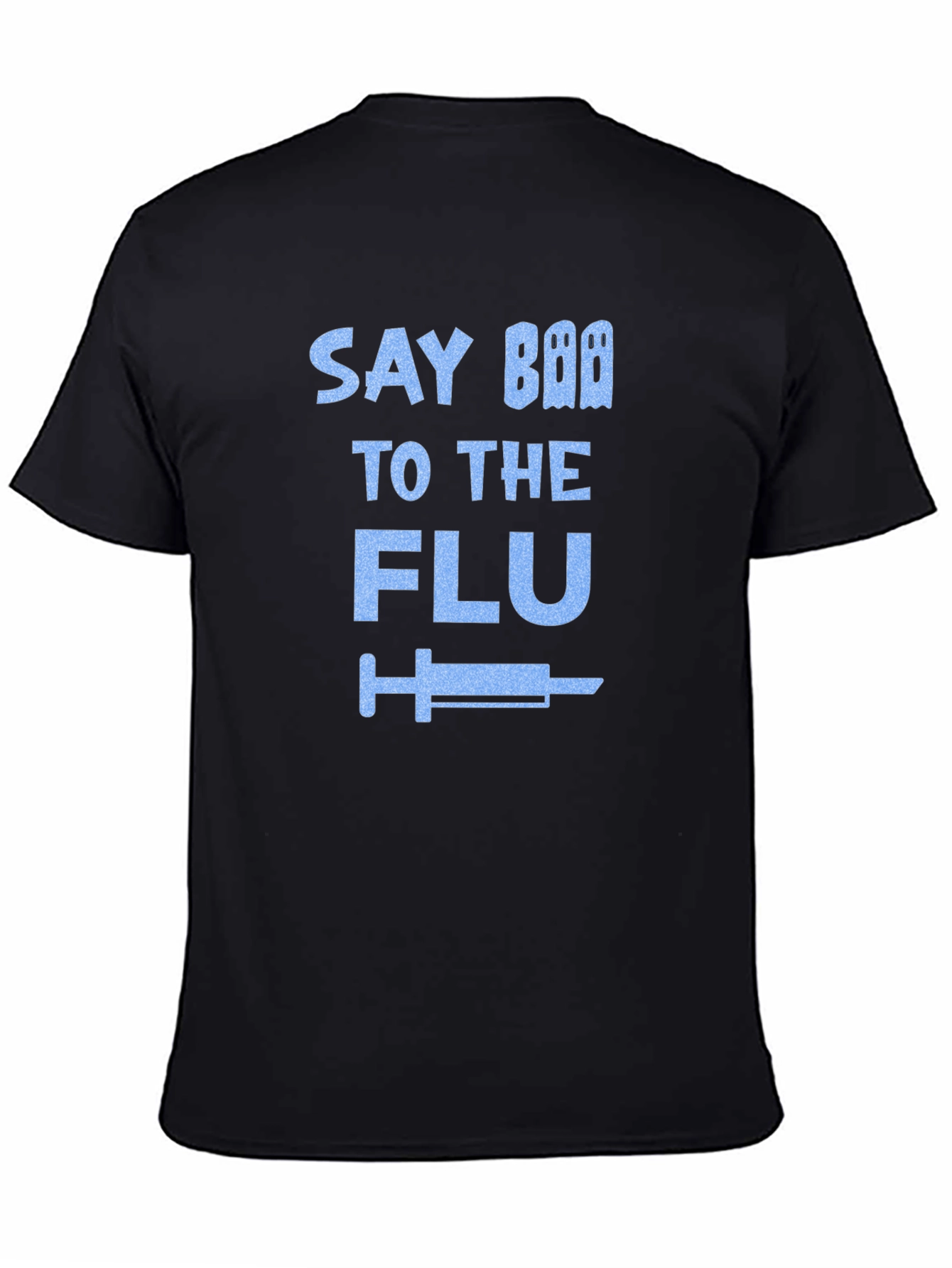 Say Boo To The Flu Black T-Shirt