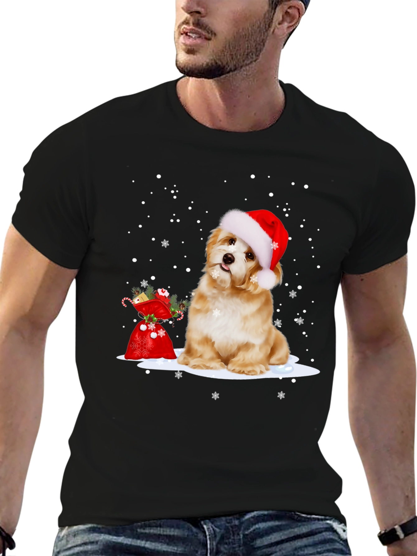 Christmas Dog T-Shirt - Festive Holiday Tee