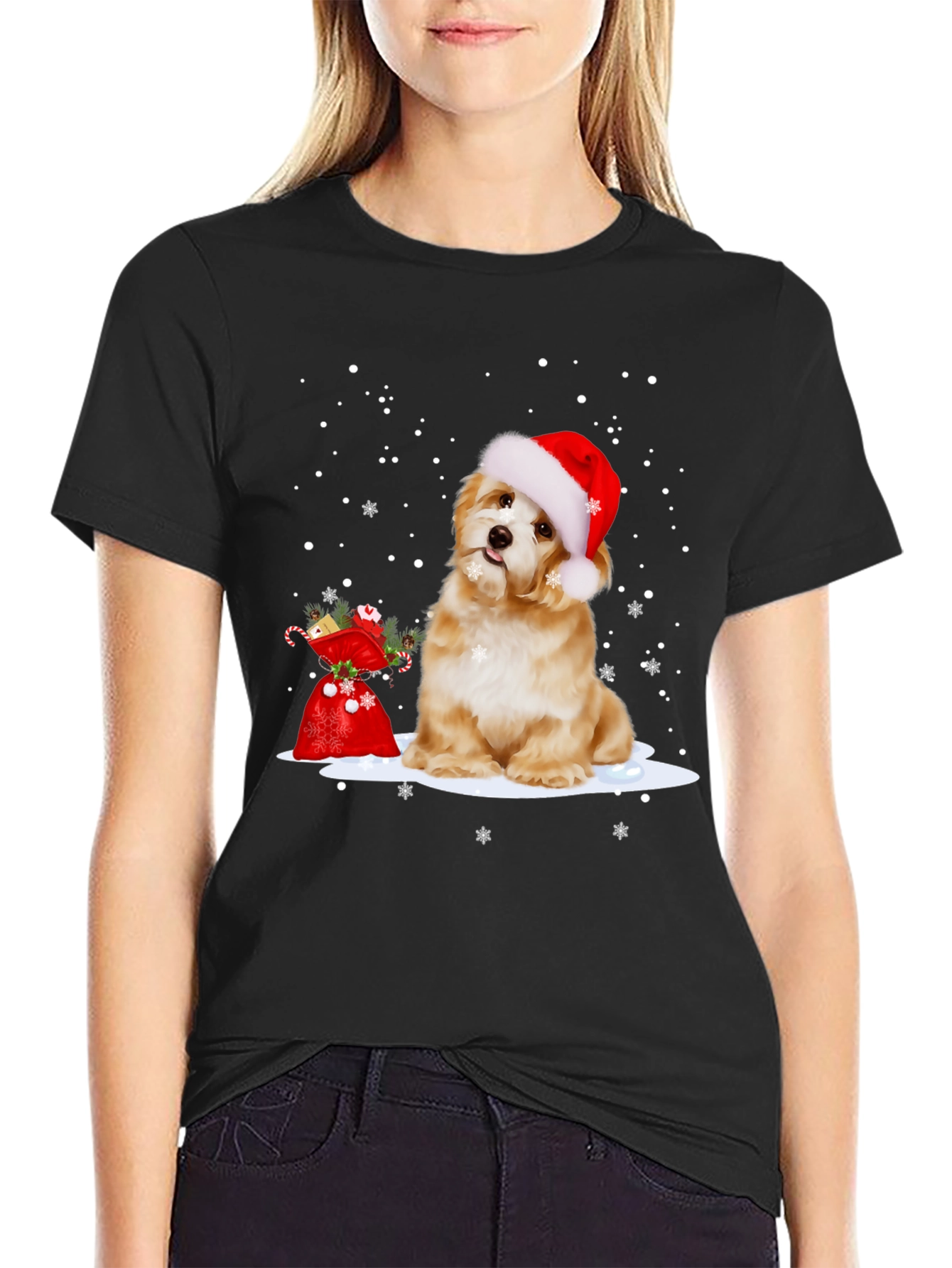 Christmas Dog T-Shirt - Festive Holiday Tee