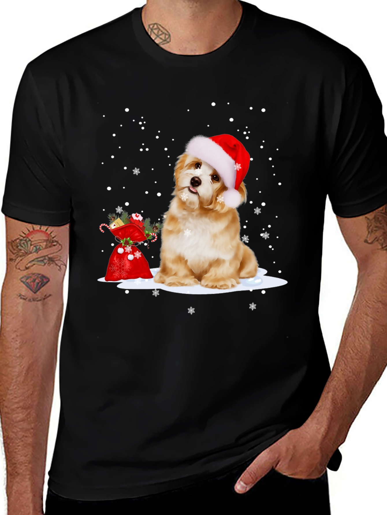 Christmas Dog T-Shirt - Festive Holiday Tee