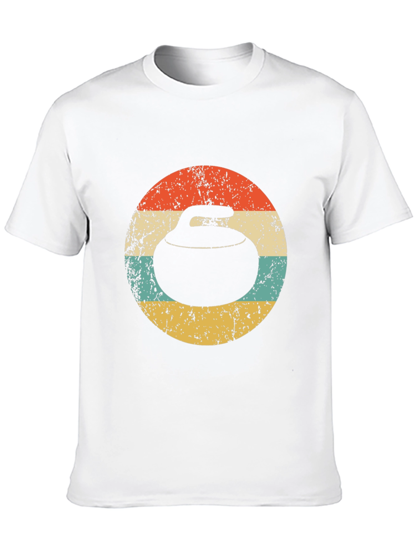 Retro Curling Stone T-Shirt