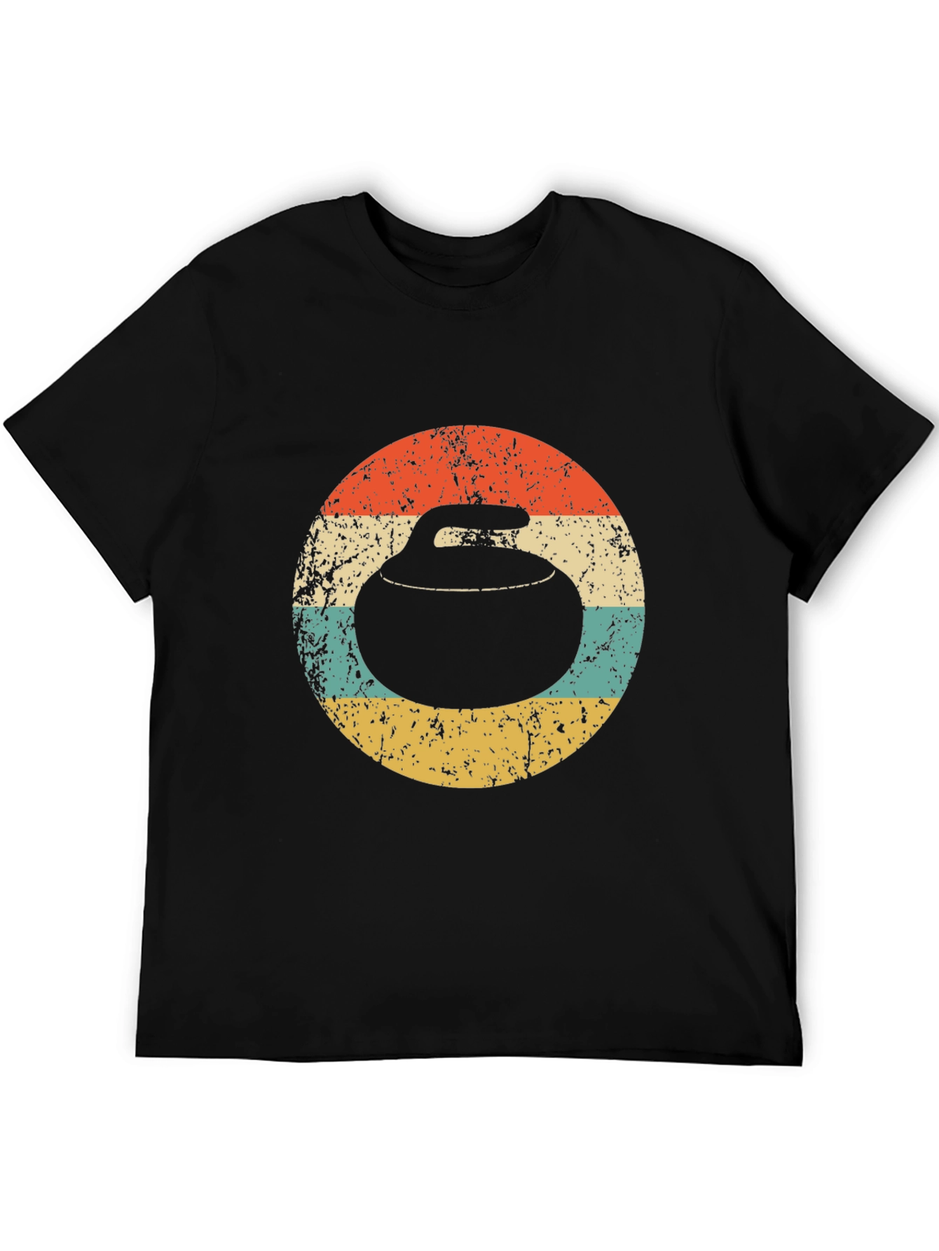 Retro Curling Stone T-Shirt