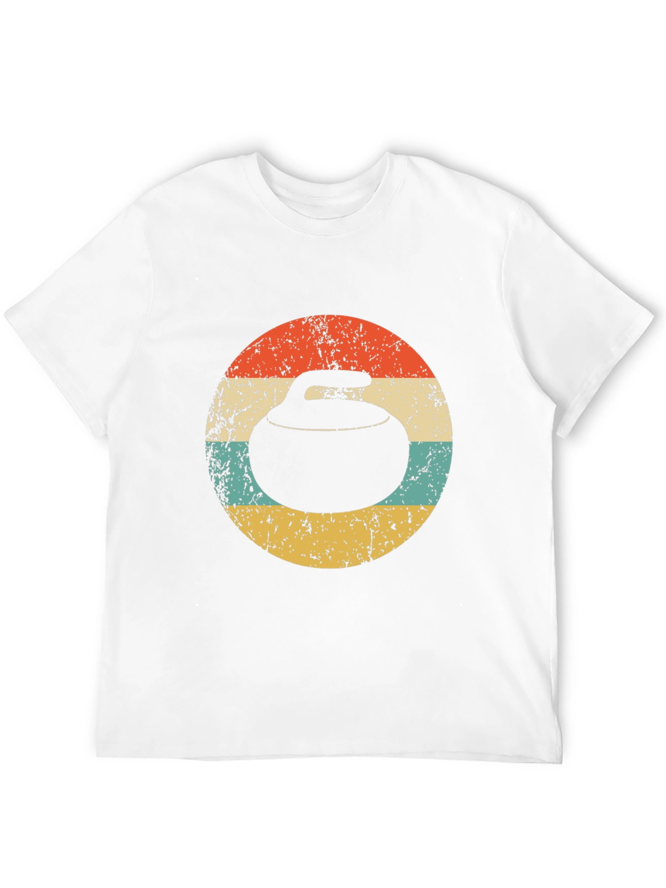 Retro Curling Stone T-Shirt